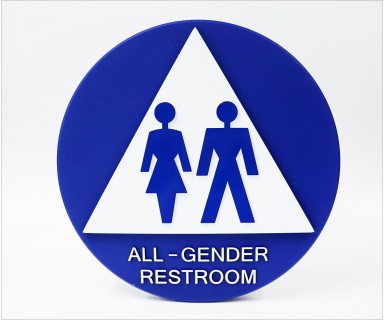 All Gender Restroom Door Sign All Gender Restroom Door Sign