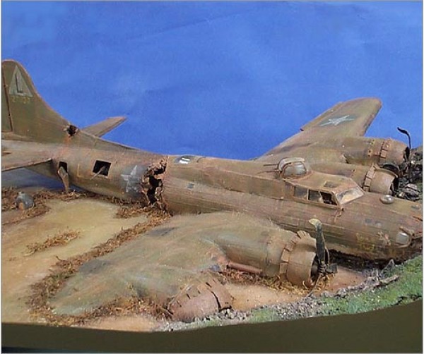 B-17 Airplane Model Scene