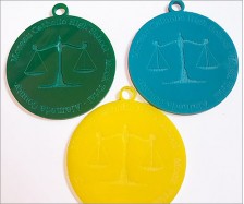 Colored Acrylic Medals