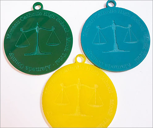 Colored Acrylic Medals