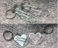 Sonoma Strong Acrylic Keychain