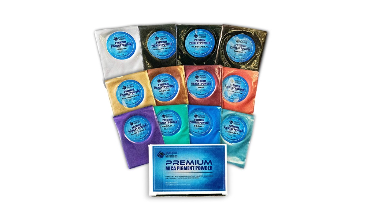 Premium MICA Pigment Powder epoxy resin color variety pack TAP Plastics