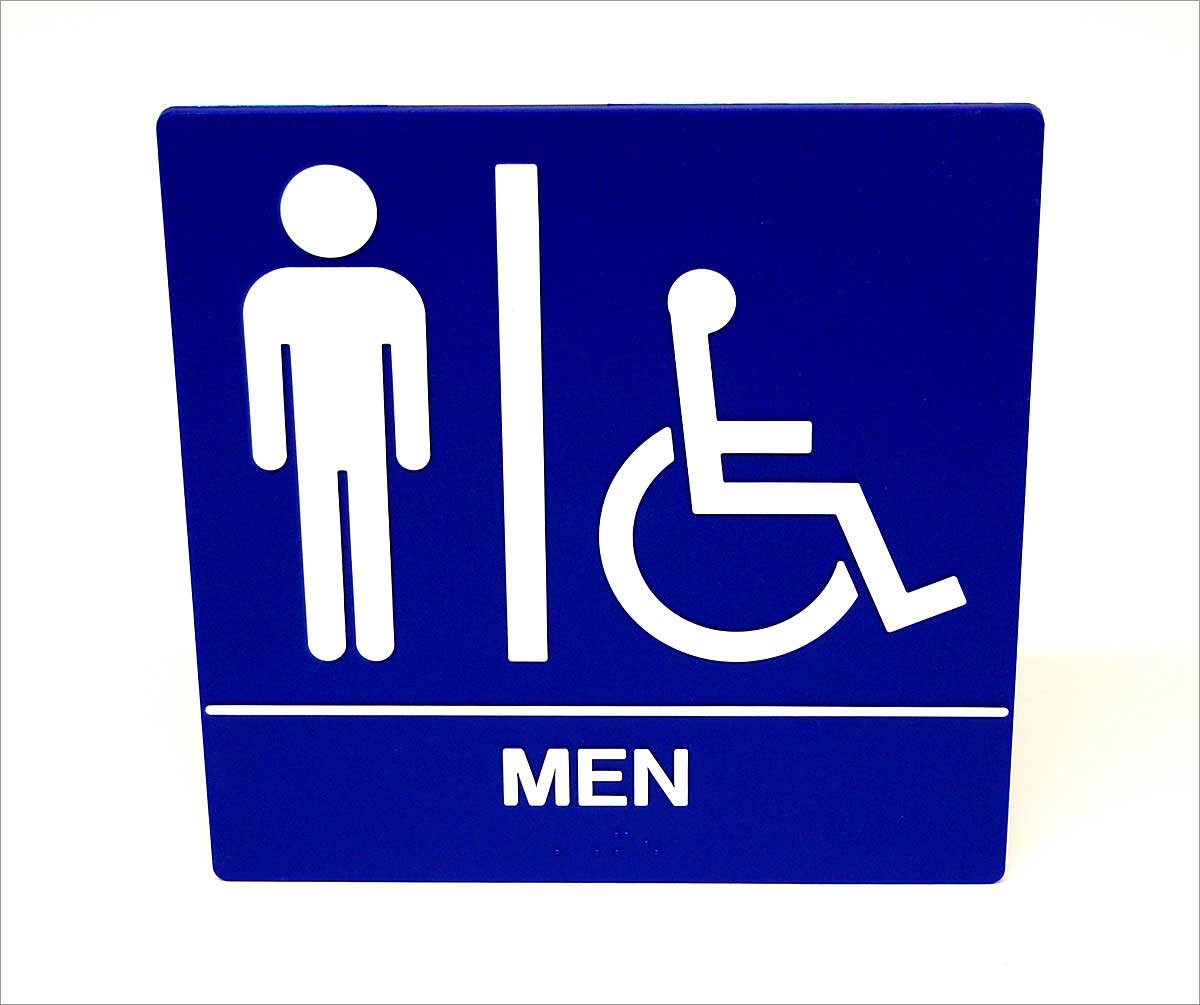 Men's Restroom ADA Wall Sign