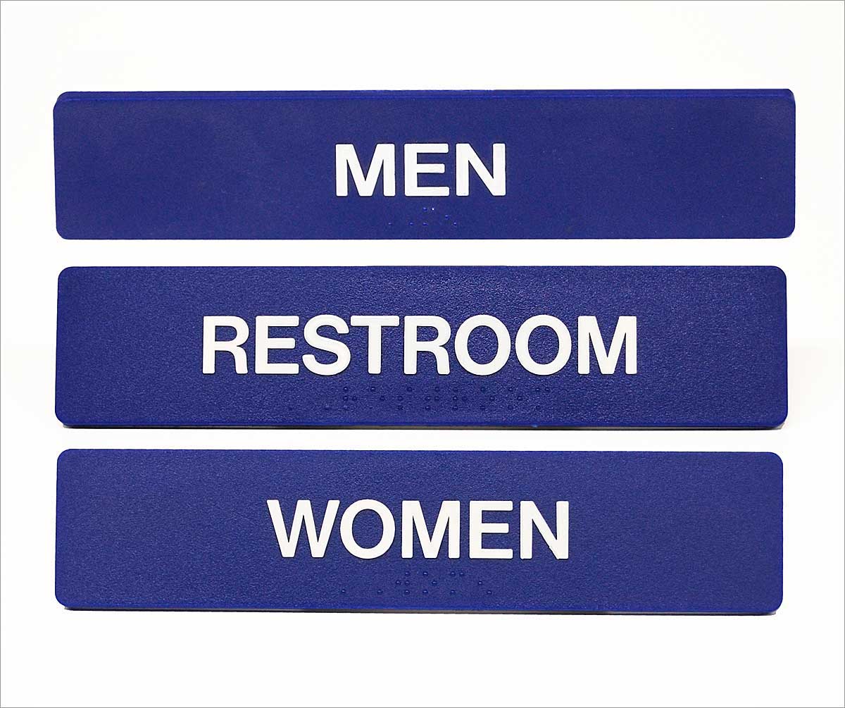 Restroom ADA Wall Signs