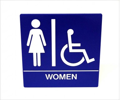 Women's Restroom ADA Wall Sign