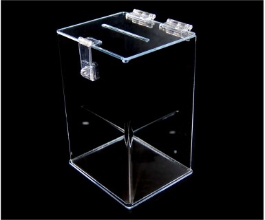 transparent plexiglass box