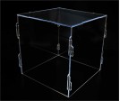 Clear Acrylic Collapsible Box 12 in x 12 in x 12 in