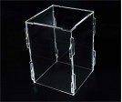 Clear Acrylic Collapsible Box 6 in x 6 in x 9 in
