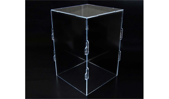 Clear Acrylic Collapsible Display Box | Clear Acrylic Collapsible Box 18 in x 12 in x 12 in