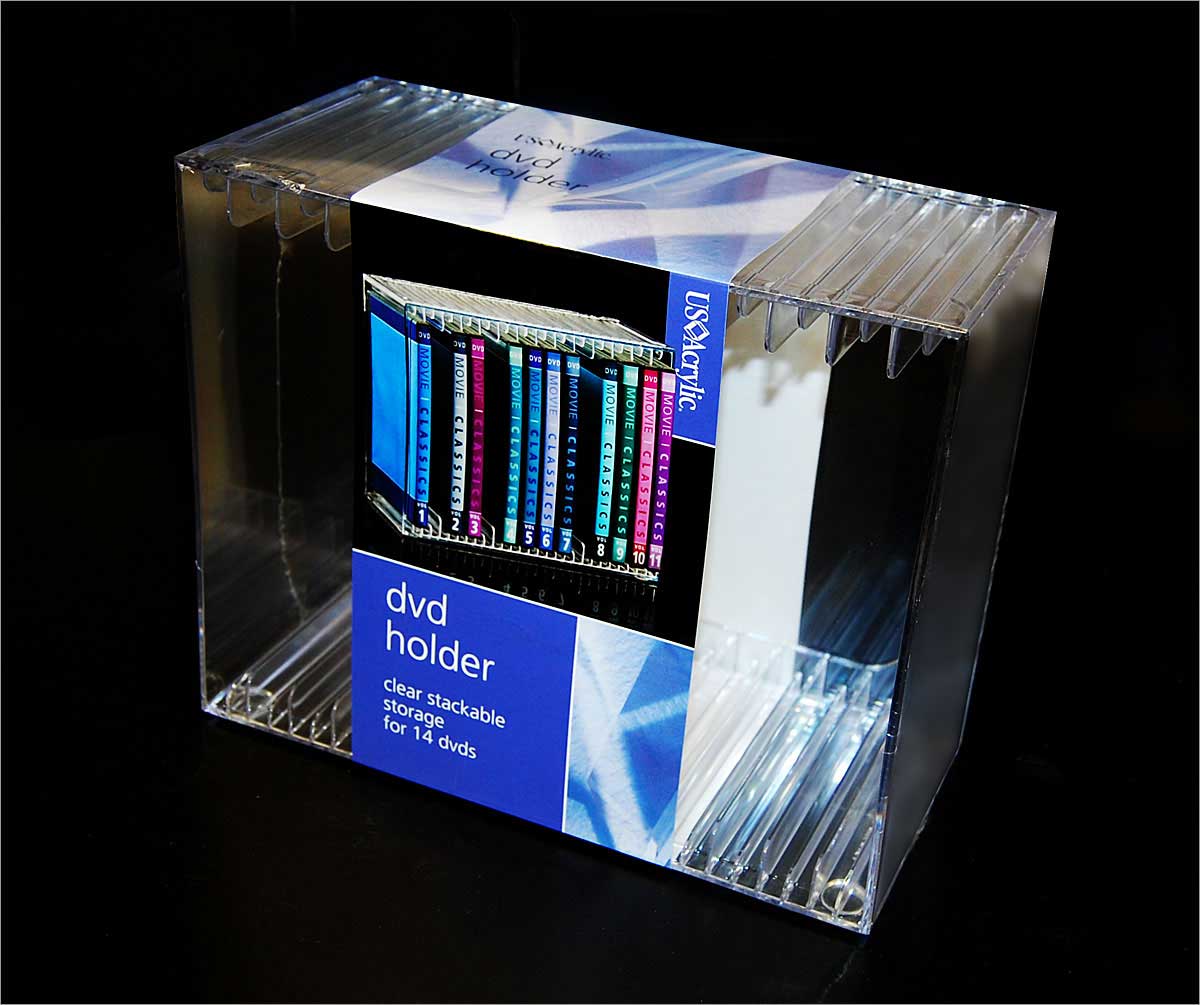 Plastic DVD Holder