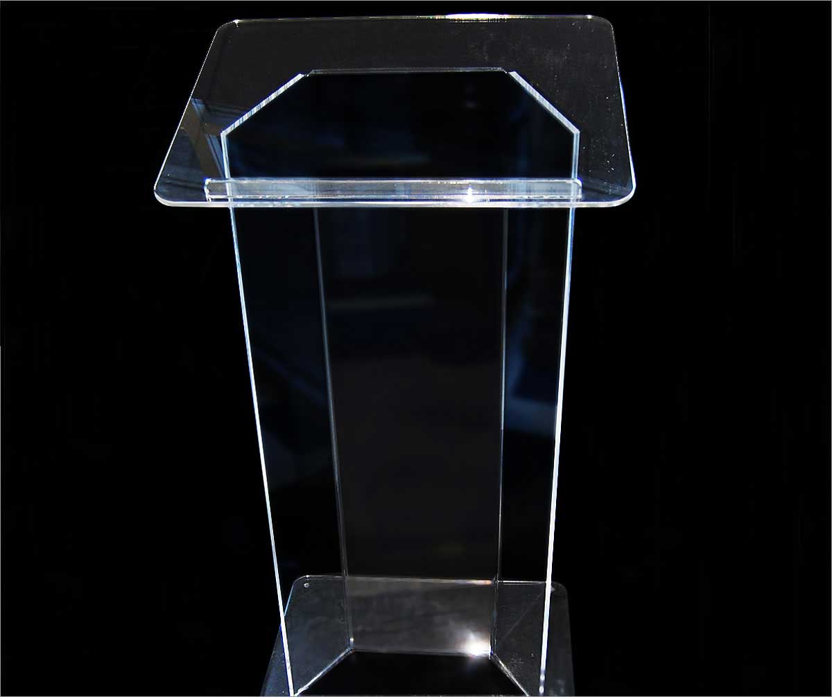 Clear Acrylic Podium Lectern | Plexiglass Pulpit