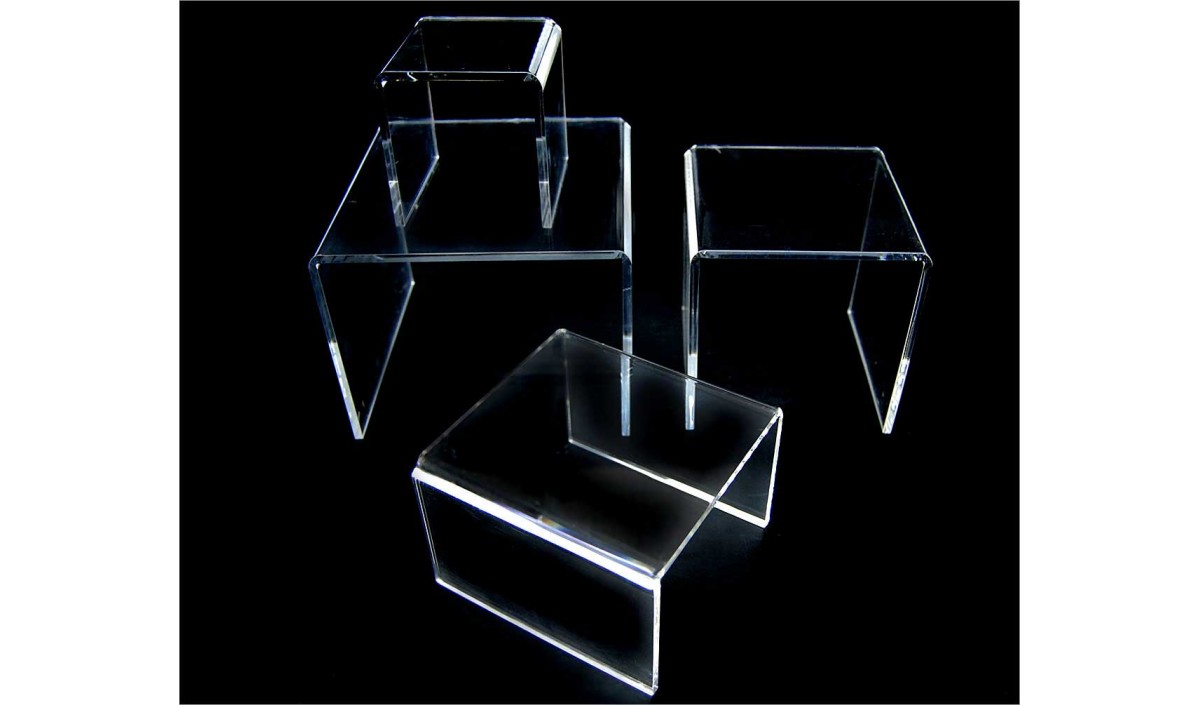 Clear Plastic Display Risers TAP Plastics