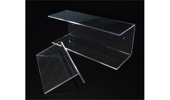 blanking Shelf in Plexiglass Transparent various measures 