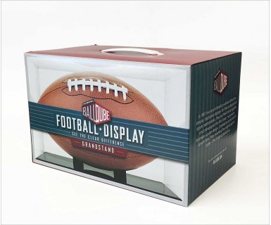 BallQube Grand Stand Plastic Football Display