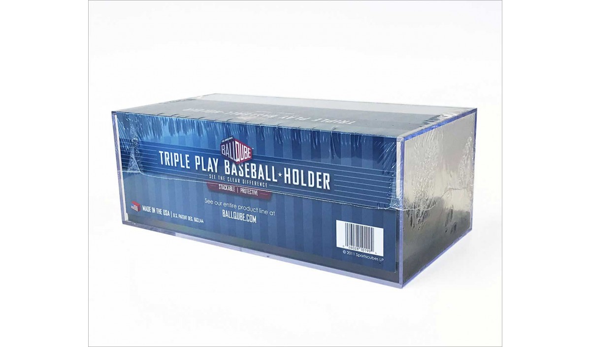 BallQube Triple Play Baseball Holder TAP Plastics