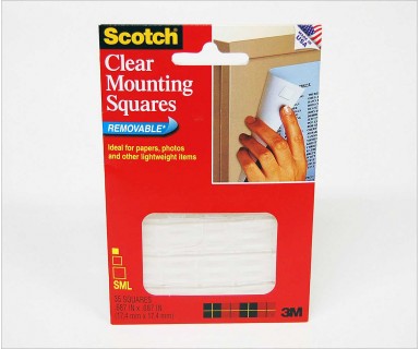 Scotch® Clear Removable Mounting Squares