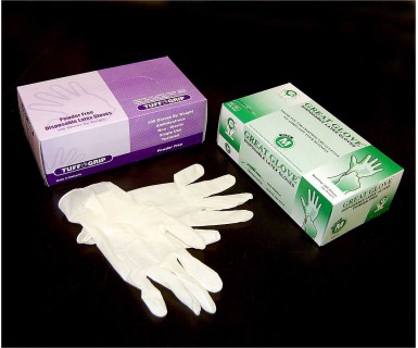 Premium Latex Gloves | 110-Count or Single Pair