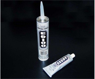 E-6000 and E-6100 Black and Clear Adhesives