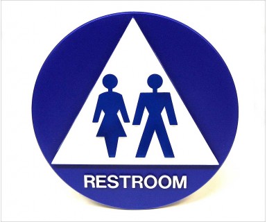 All Gender Restroom Door Sign
