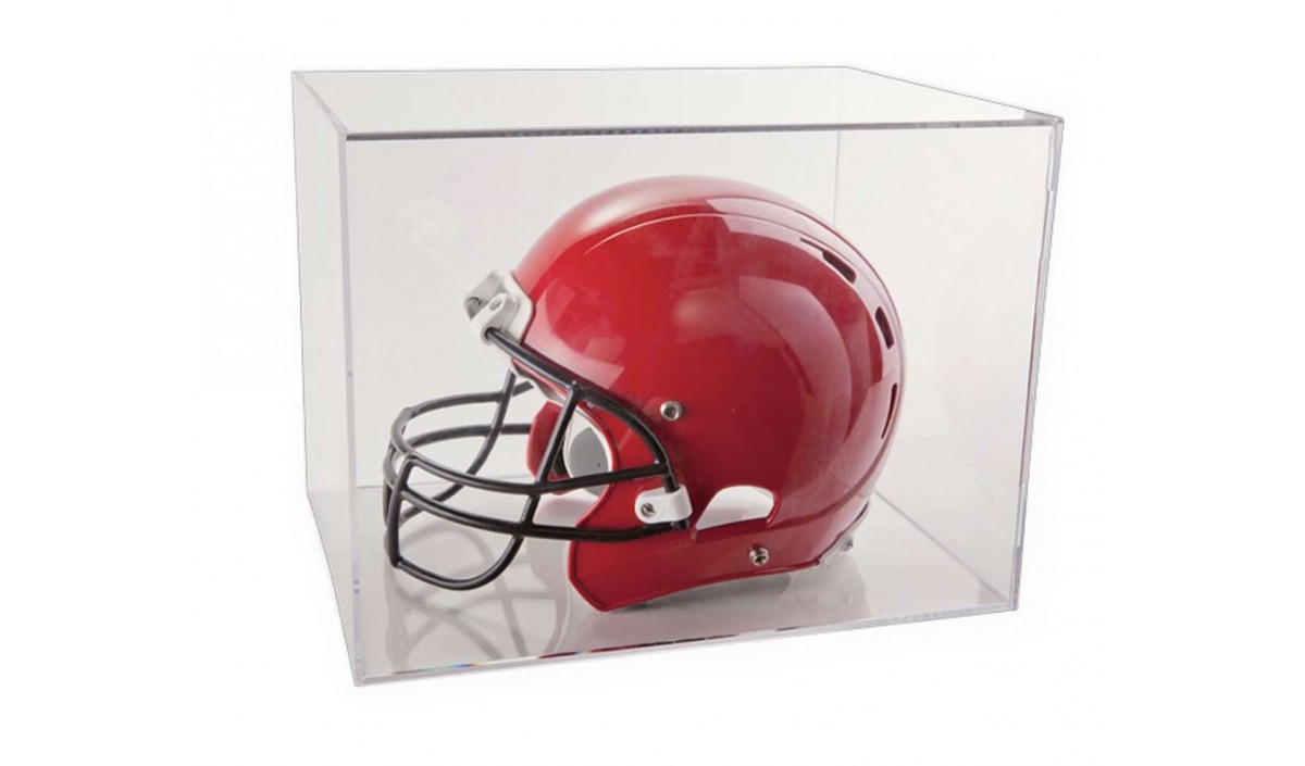 BallQube Styrene Football Helmet Display Case TAP Plastics