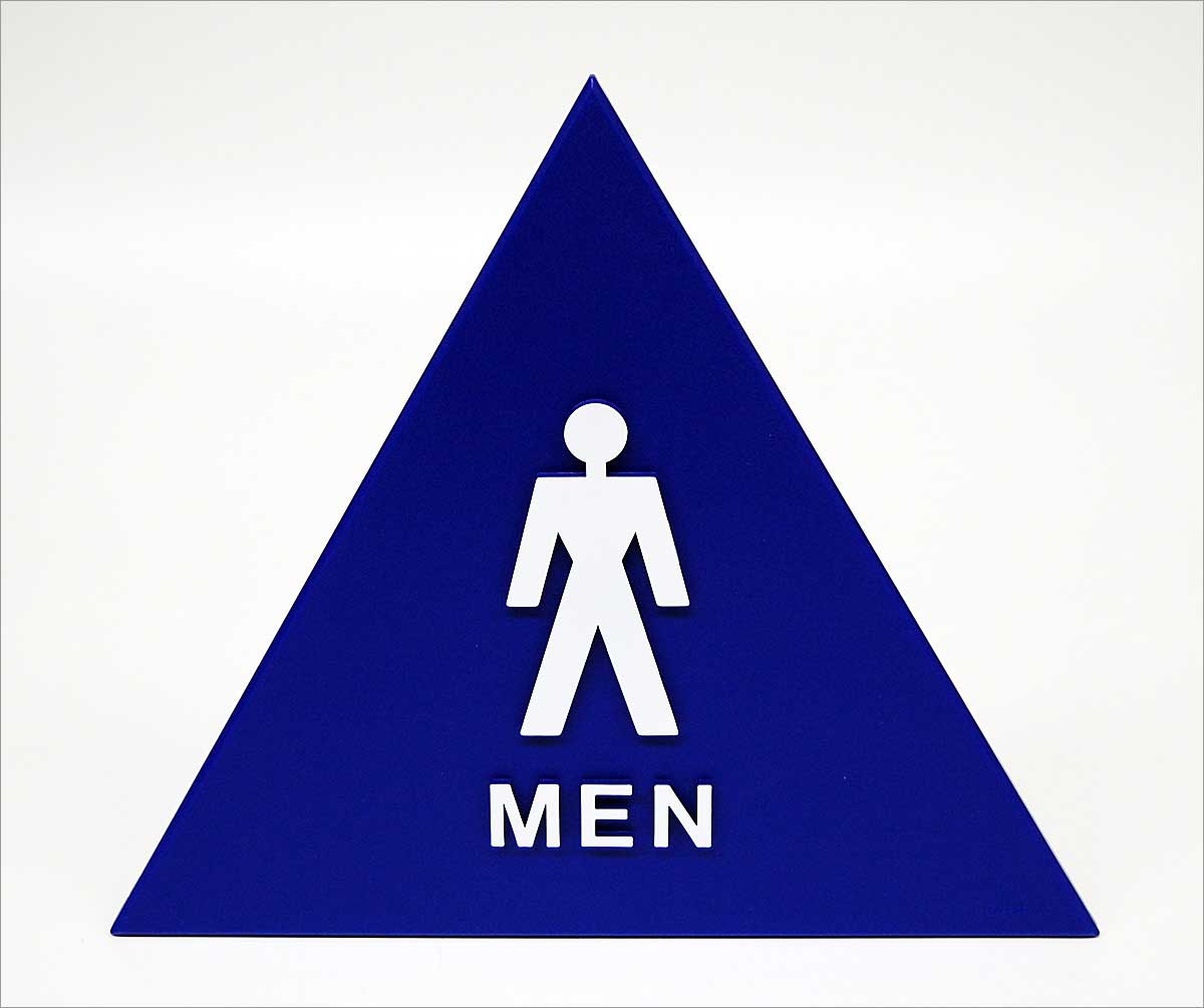 Men Restroom Door Sign