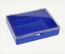 Molded Box #515, Blue/Clear