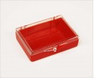 Molded Box #339, Red/Clear (10 ct)