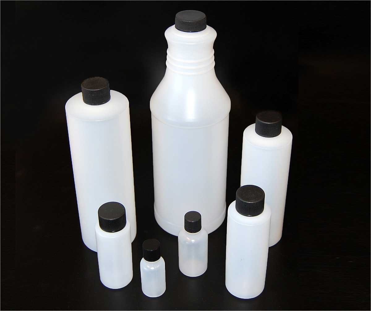 HDPE Bottles with Plastic Caps