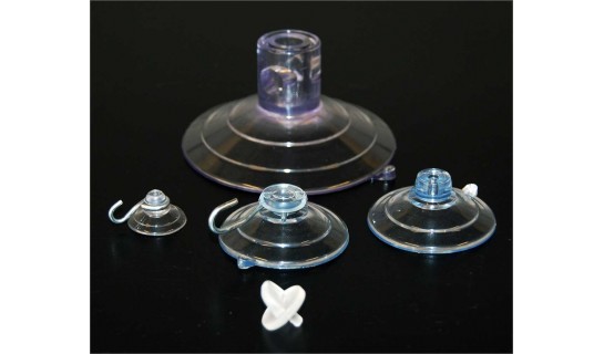 The Best Durable Clear Mushroom Head Suction cups 1 3/4" Cups 7lb FREE Shipping 