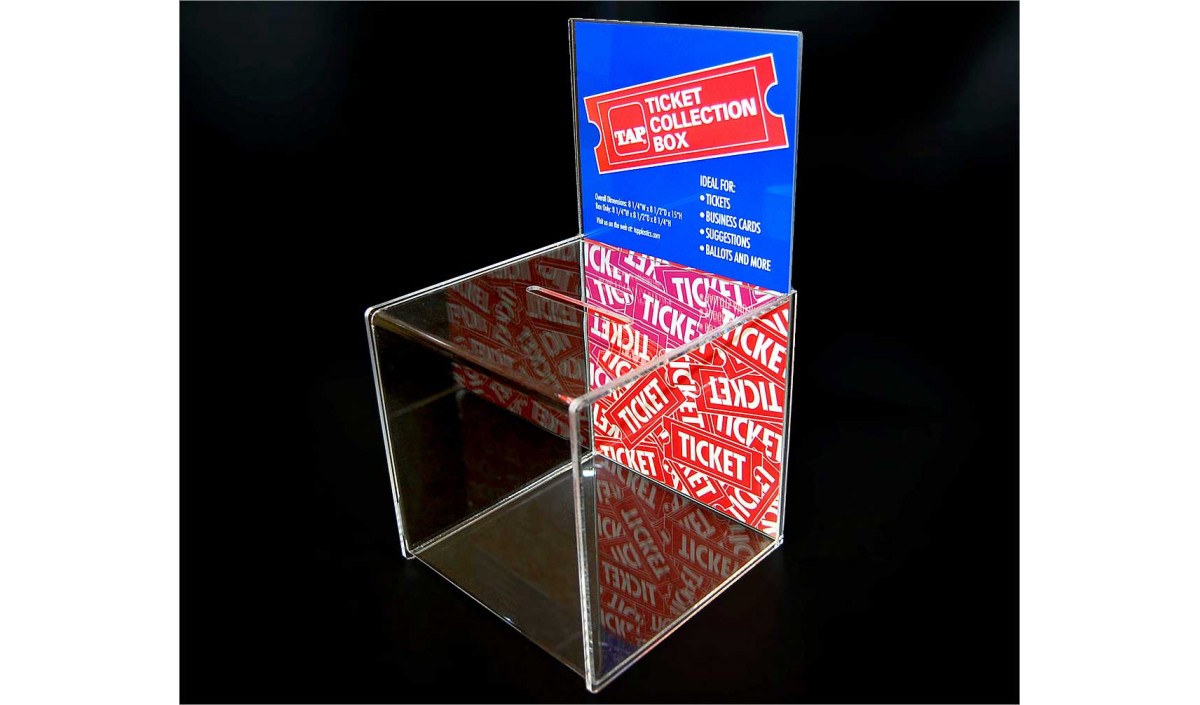 Plastic Ticket Collection Box TAP Plastics