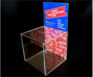 FixtureDisplays® Flat Top Plexiglass Acrylic Container with Lid - 12x6  100884