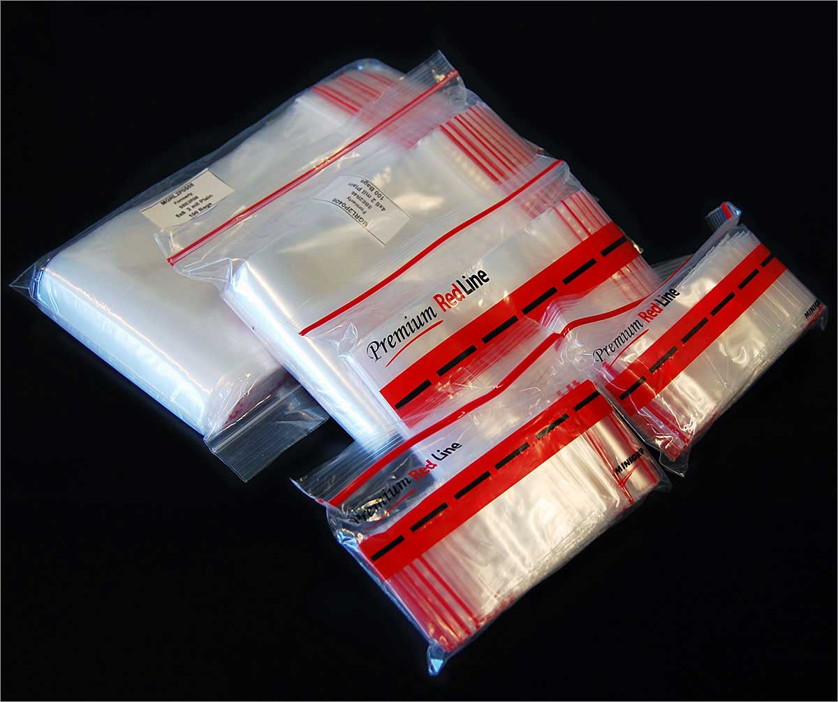 100 Count Clear Plastic Zip Lock Bags