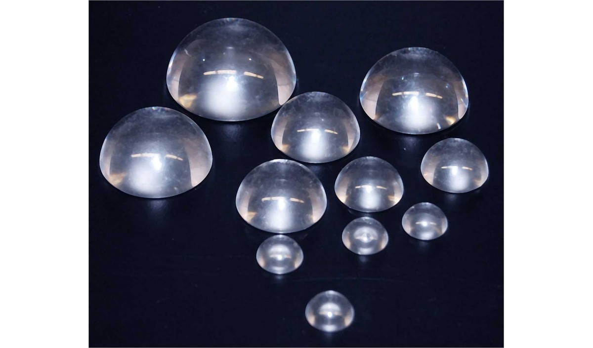 20mm Round Clear Acrylic Cabochons - 25 Pieces