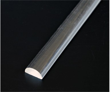 Half Round Extruded Acrylic Bar