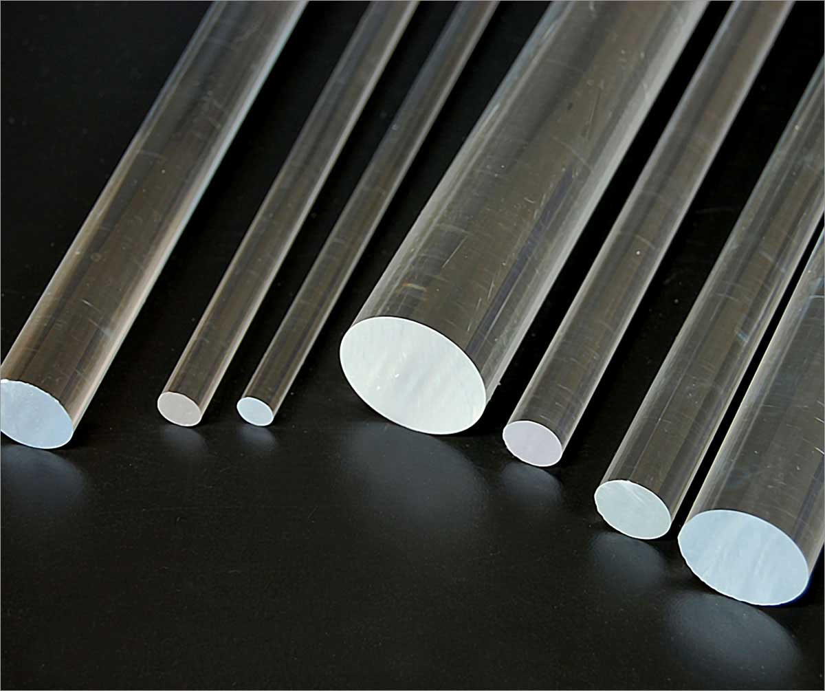Clear Acrylic Plexiglass Rods
