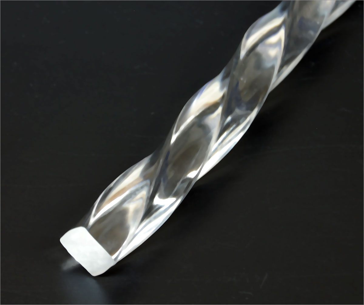 Spiral Rod Extruded Acrylic Bar