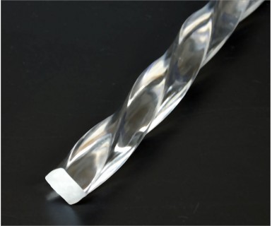 Spiral Rod Extruded Acrylic Bar