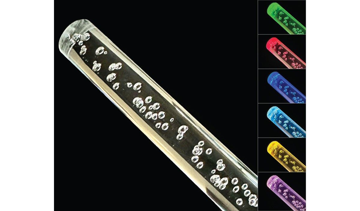 Clear Bubble Acrylic Rods TAP Plastics