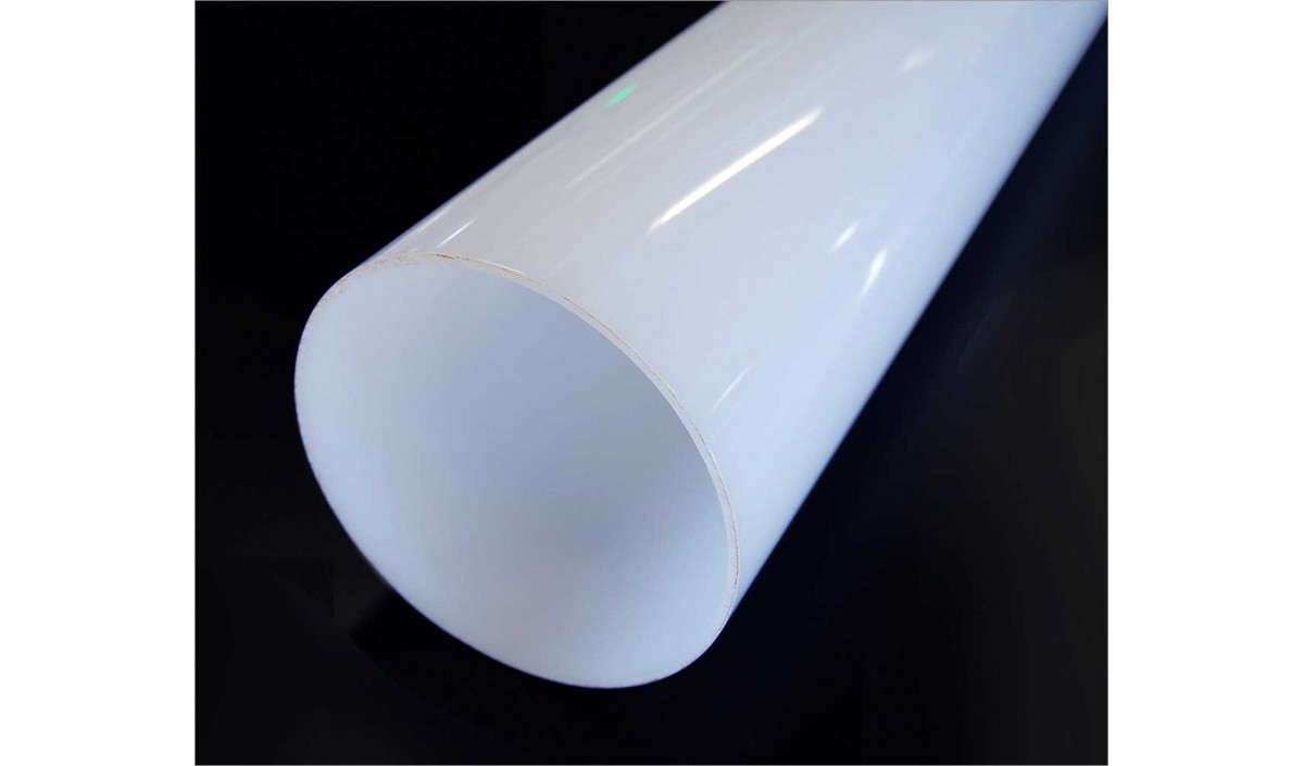 White Opaque Acrylic Round Tube – Canal Plastics Center