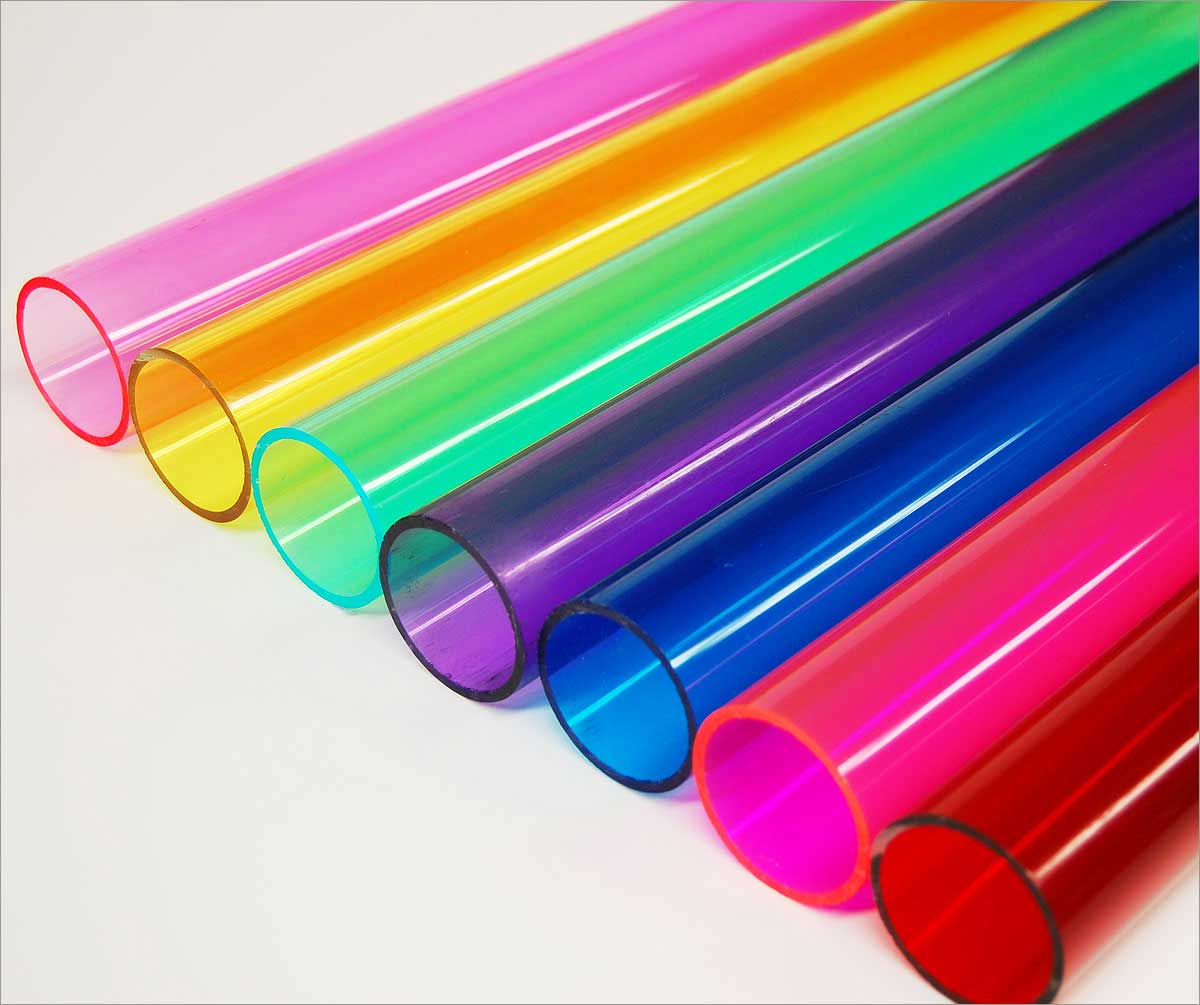 Colored Acrylic Tubing 2-inch OD