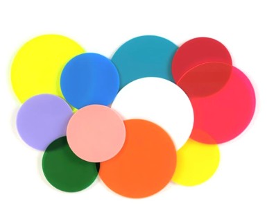 Colored Plastic Circles