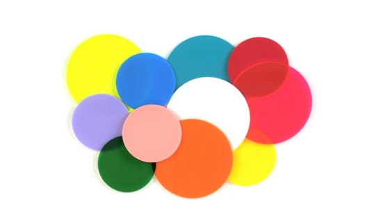 Colored Plastic Circles : TAP Plastics
