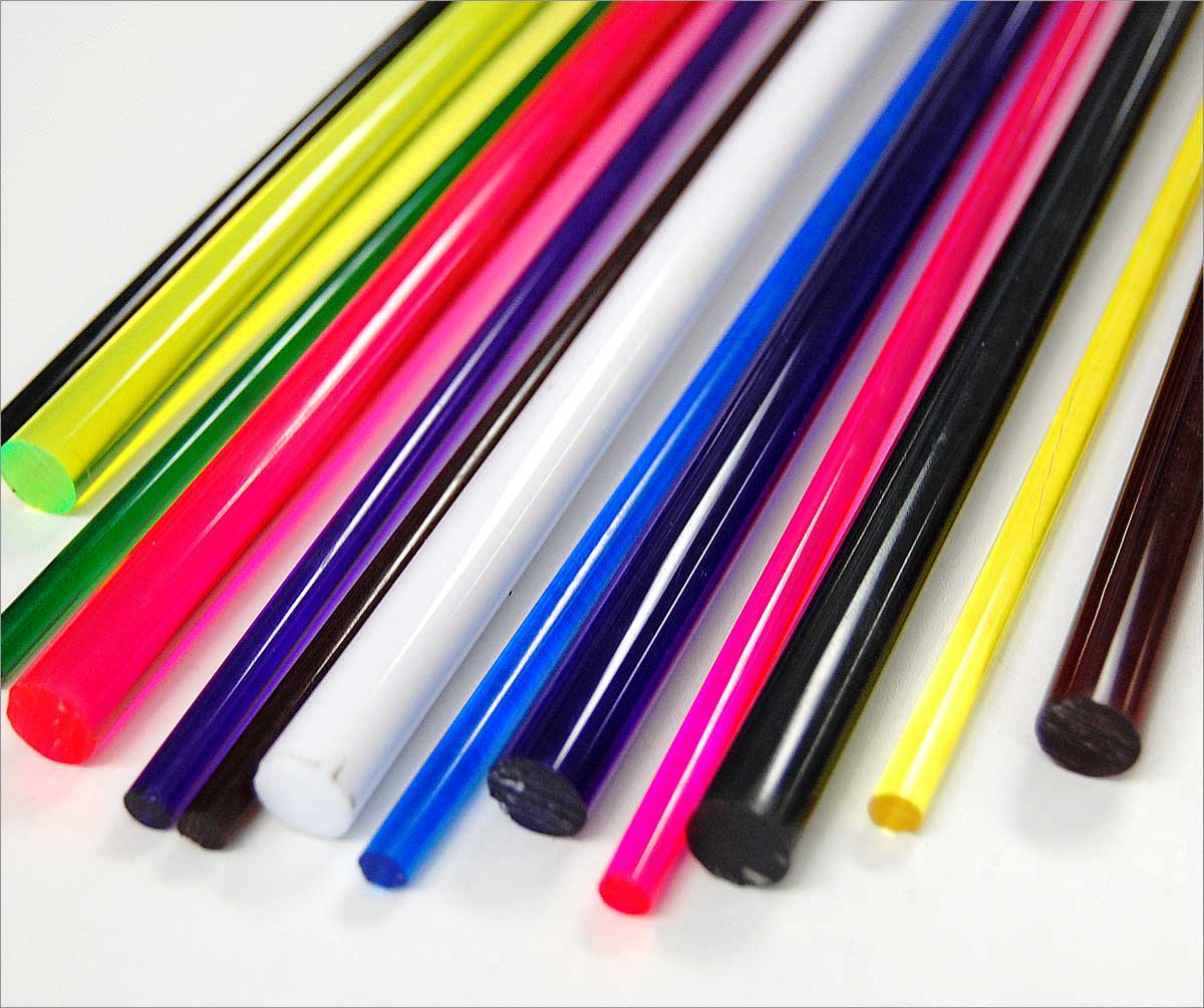 Colored Acrylic Rods
