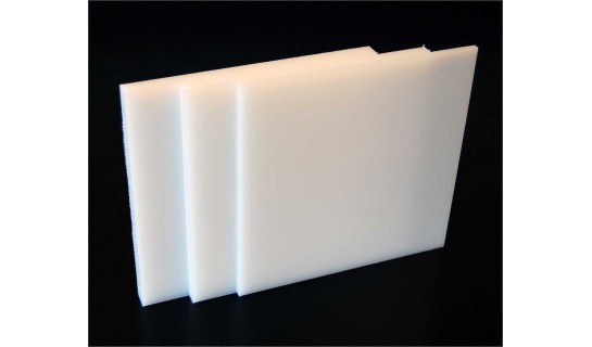 Standard Tolerance 5 Length 1/8 Thickness 1/2 Width UHMW Ultra High Molecular Weight Polyethylene Opaque White Rectangular Bar 