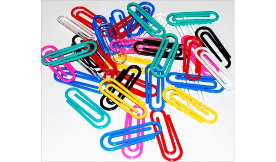 Plastic Paper Clips, Jr. Jumbo Clip