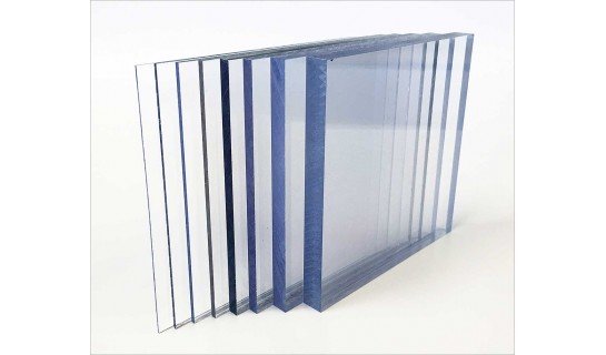 Made in USA 1/2" Thick x 12" Wide x 1' Long Polycarbonate Sheet Clear 