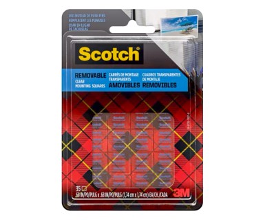 Scotch® Clear Removable Mounting Squares