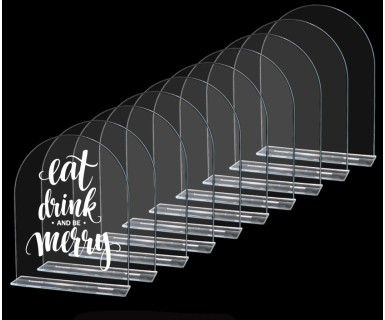 Standard Size Acrylic Arch Signs - Blank