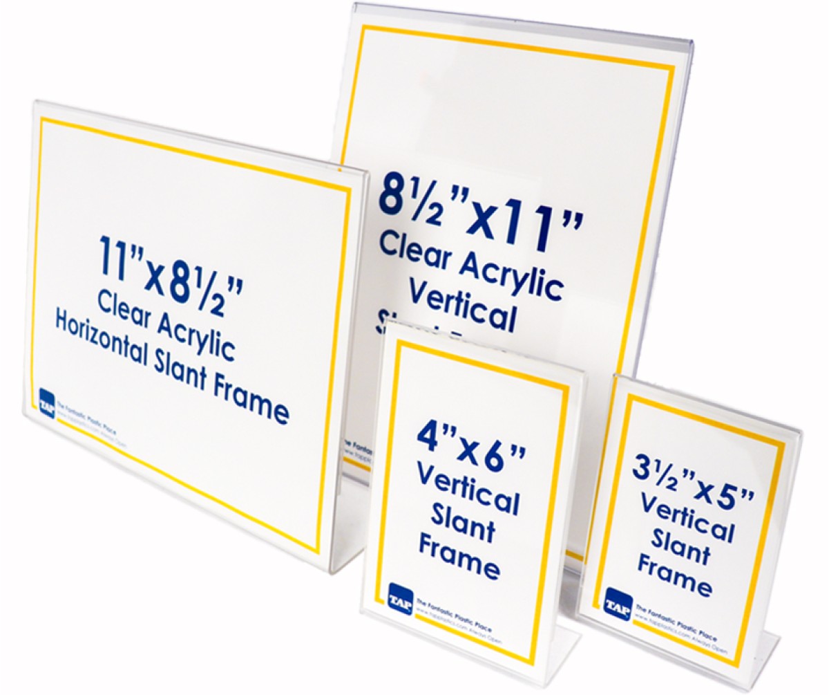 Polystyrene Slant L Frames