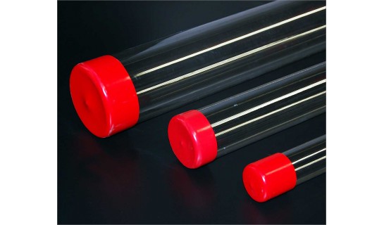 Clear plastic tubes with plastic end caps - Cleartec Packaging